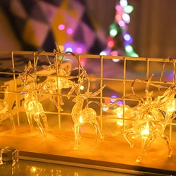 LED Fairy Lights Xmas Tree Hanging Lamp Battery-Operated String Light Christmas New Year Party Decoration