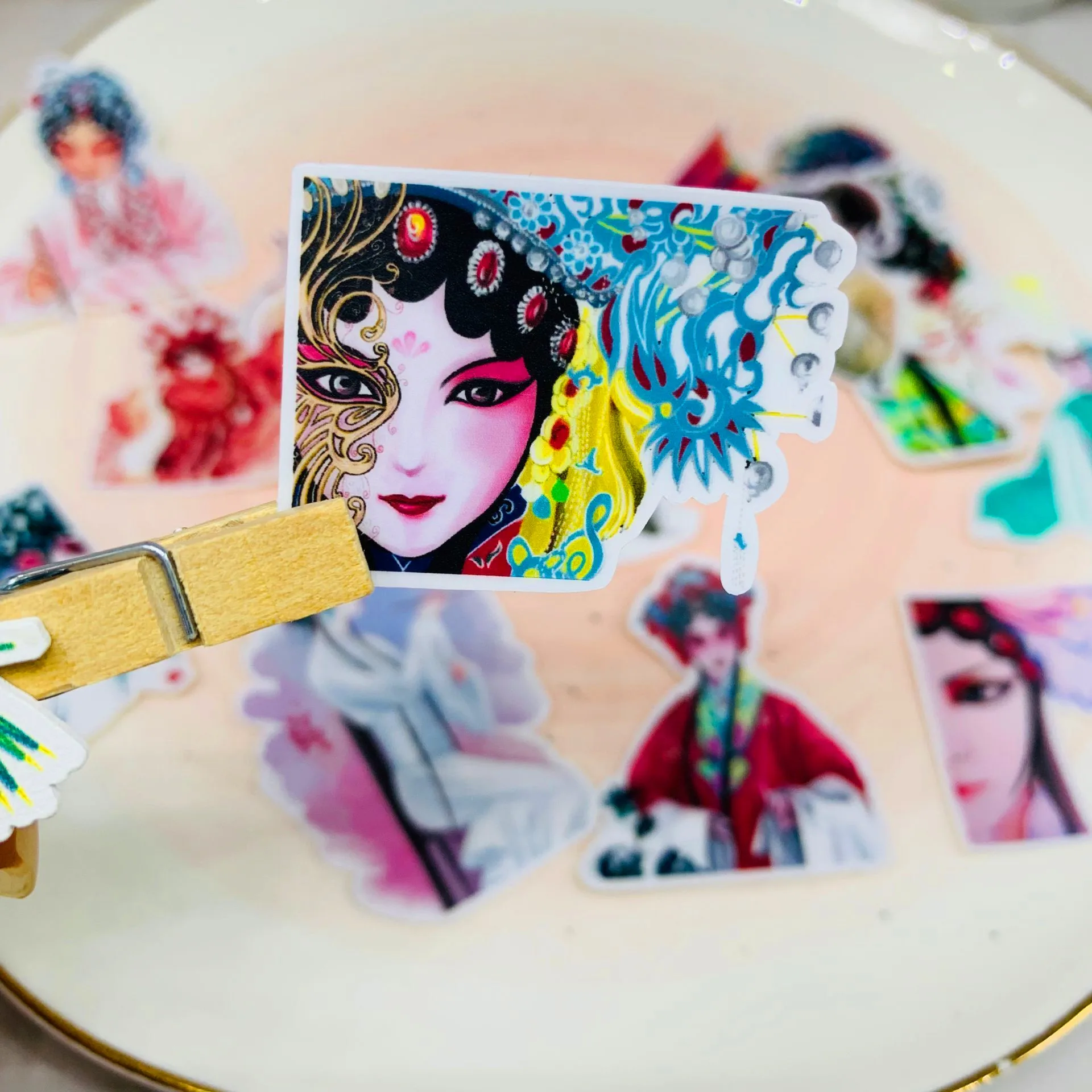 24pcs Drama character stickers decorative stickers DIY handmade photo album