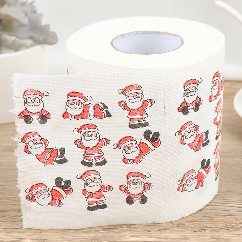 Новинка, горячая Распродажа, праздничный бумажный рулон, рождественские украшения, Рождественский Санта, декор туалетной бумаги