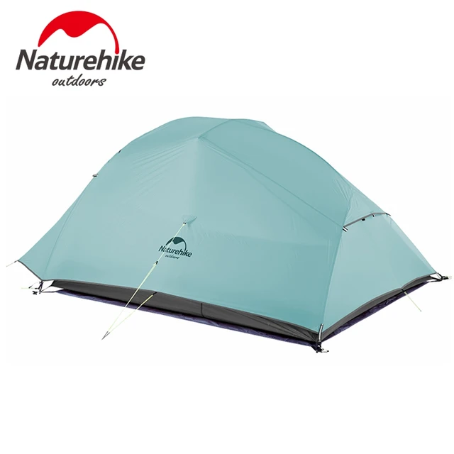 Naturehike New 2 Person Ultralight Professional Camping Tent 20D Silicone Windproof Outdoor Hiking Backpacking Tent Free Mat 2