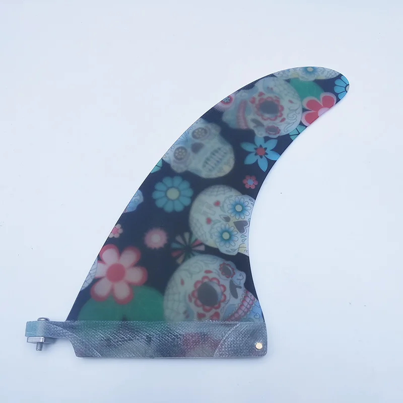 high quality 9inch 8inch longboard fin center fiberglass fabric single fin