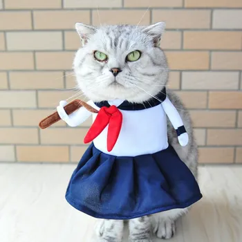 

Funny Cat Clothes For Cat Costume Clothing Corsair Halloween Clothes Dressing Up Cat Party Costume Suit