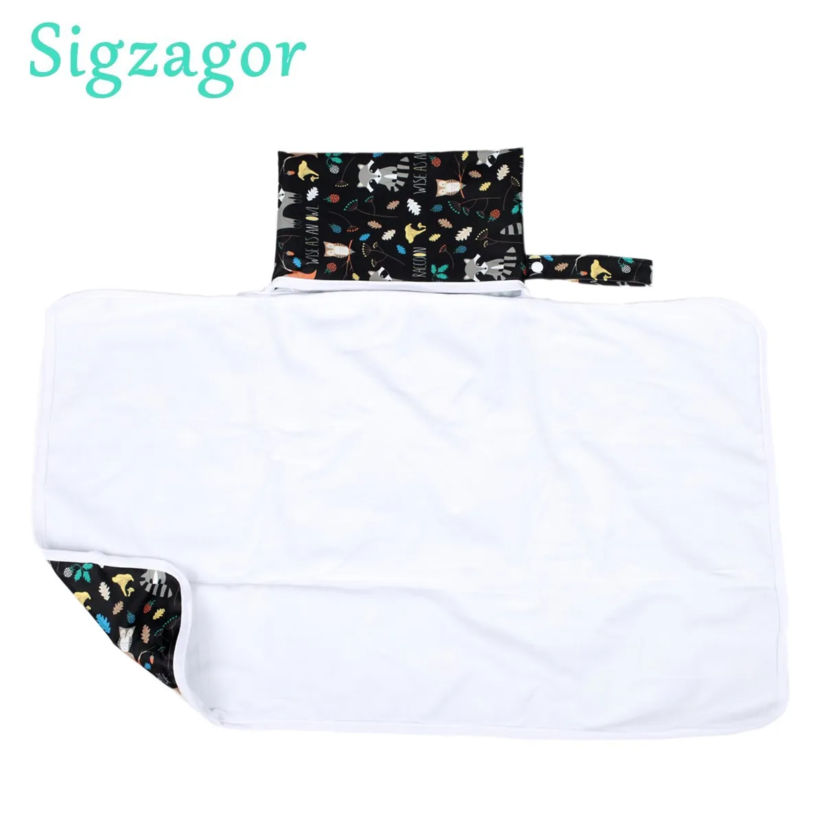 [Sigzagor]1 Baby Diaper Changing Mat Portable Foldable Washable Compact Travel Nappy Waterproof Play Mat 77cmx47cm 39 Designs