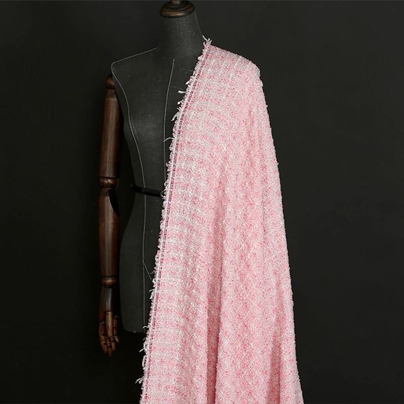19 Весна Лето Новинка 145 см ширина бренд твидовая ткань для женщин пальто необычная костюмная модная ткань Diy шитье Распродажа