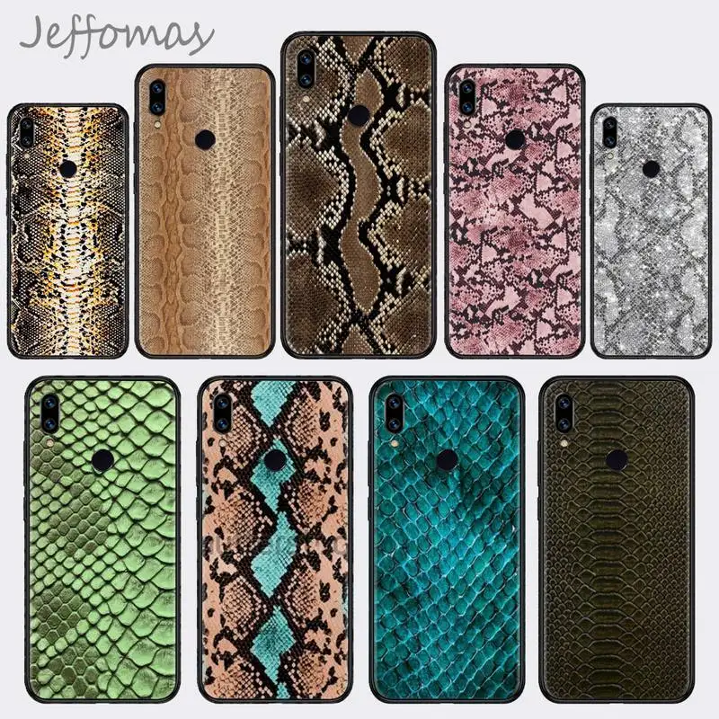 

Snake Skin Phone Case For Xiaomi Redmi 7 8 9t a3 9se k20 mi8 max3 lite 9 note 9s 10 pro