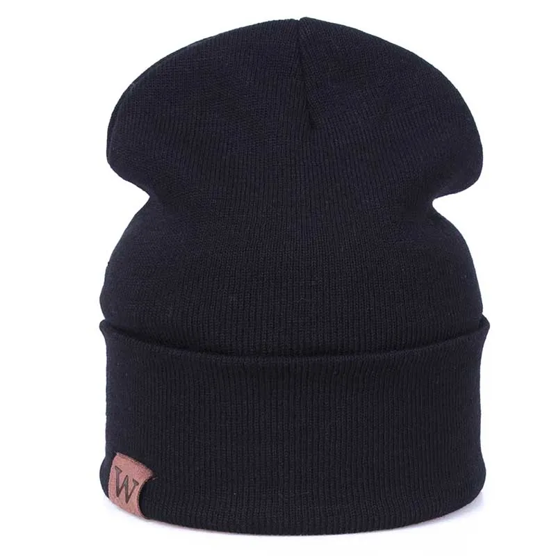 black hat Модная зимняя шапка, шарф, перчатки для женщин и мужчин, толстая Хлопковая женская шапка и шарф, набор из шапки и шарфа для женщин, комплект из 3 предметов - Цвет: black hat