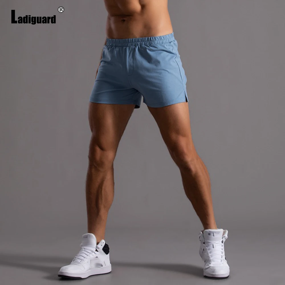 Ladiguard Plus Size Men Fashion Leisure Shorts 2022 Summer New Sexy Elastic Waist Skinny Shorts Male Casual Beach Short Pants best casual shorts for men