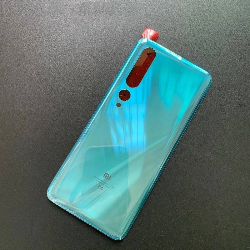 Оригинальная задняя крышка батарейного отсека для Xiaomi Mi 10 стеклянный корпус +