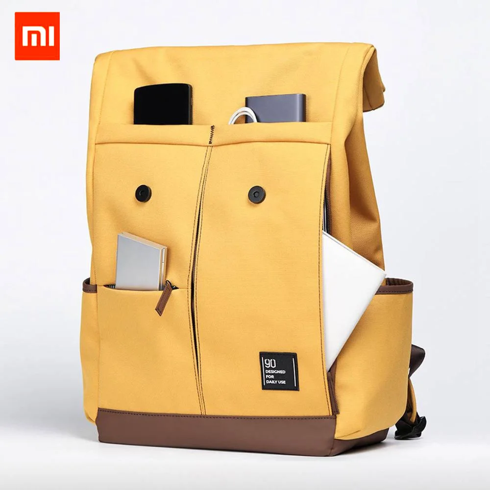 Xiaomi 90Fun колледж рюкзак для ноутбука Ipx4 Водонепроницаемый унисекс стильный