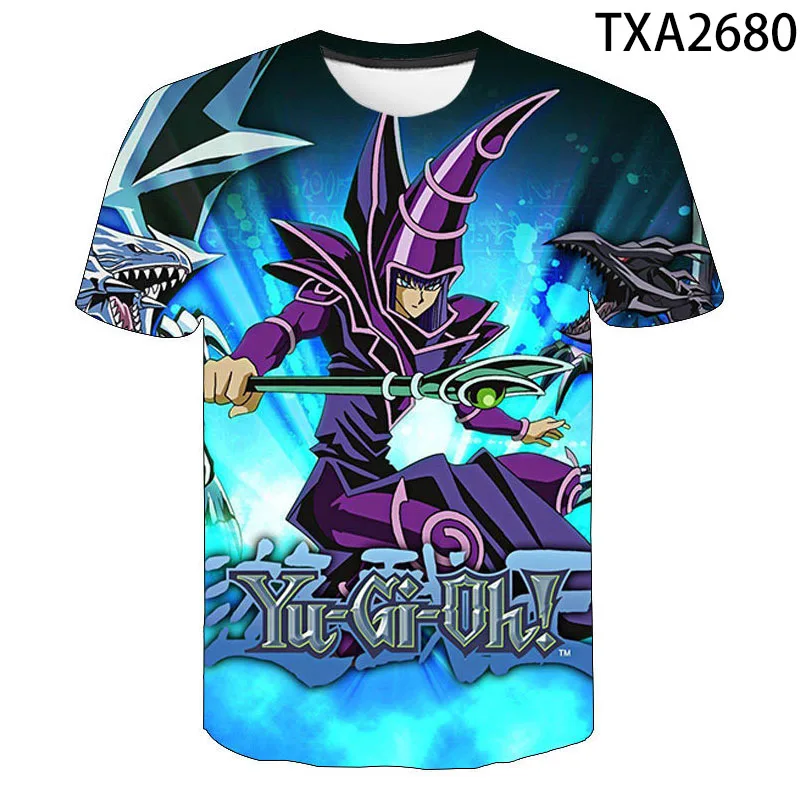 Футболка с героями мультфильмов Игры Аниме футболка 3D принтом Yu Gi Oh для мужчин и