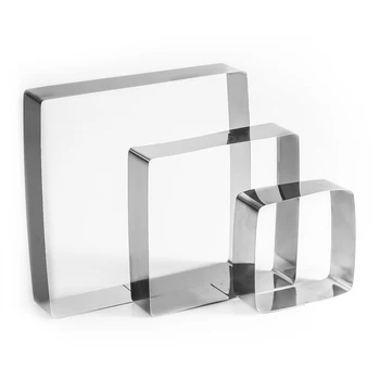

A set of forms for baking and laying out "Square", 20 x 20 x 5 cm, 3 pcs