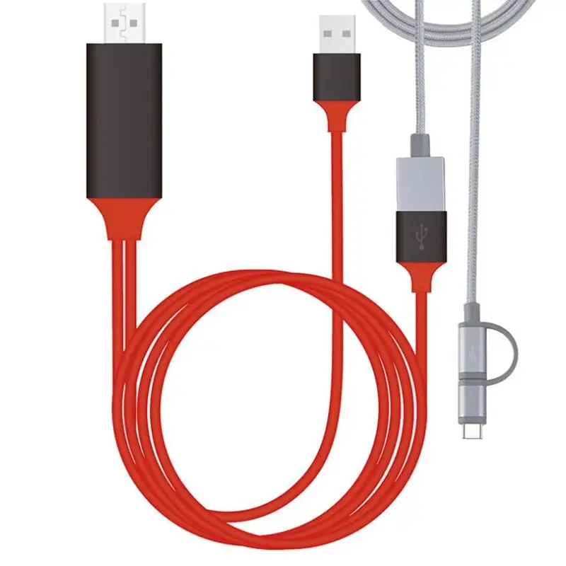 Кабель type-C к HDMI HD для мобильного телефона Apple Android к телевизору HD Универсальный Кабель-адаптер для передачи данных