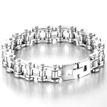 Мужские ювелирные изделия модный браслет для мужчин байкер велосипед мотоцикл цепь браслет 13 мм браслет из нержавеющей стали мужской подарок