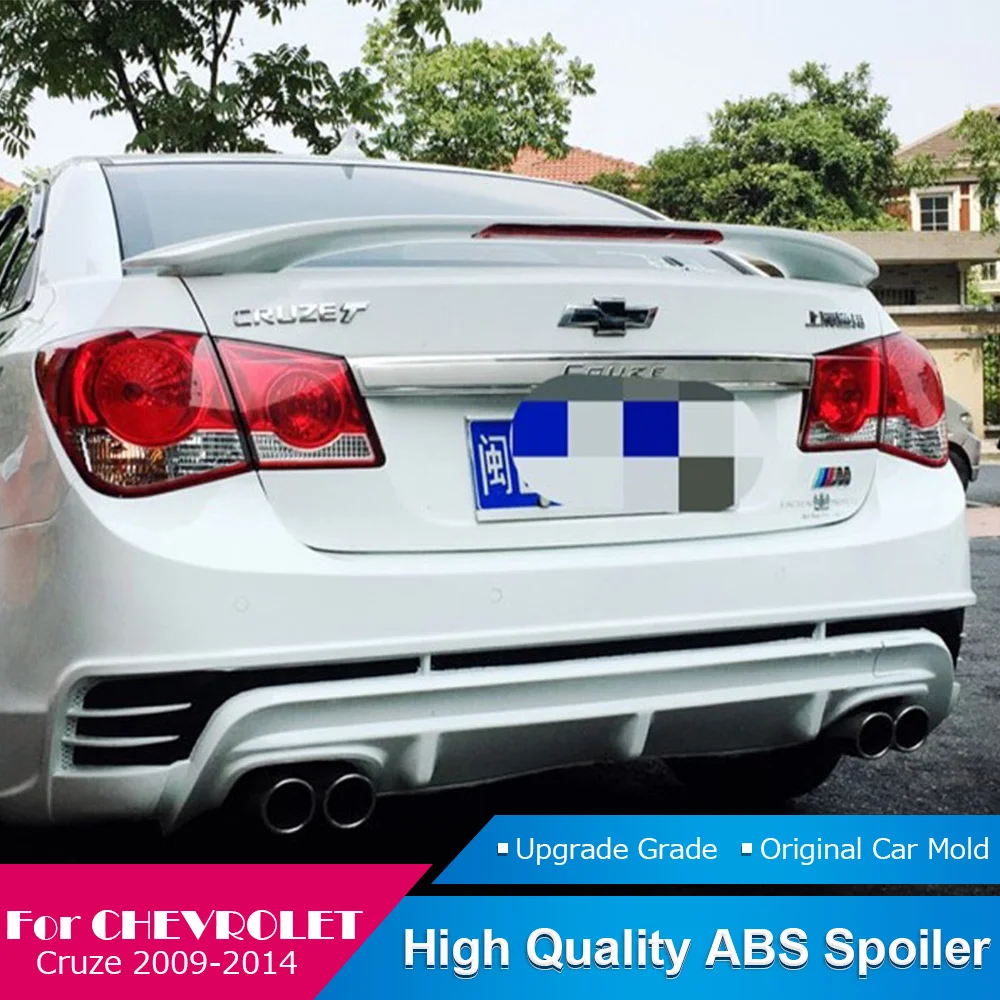 Спойлер AITWATT для Chevrolet Cruze 2009 2014 с черсветильник высококачественный спойлер из ABS