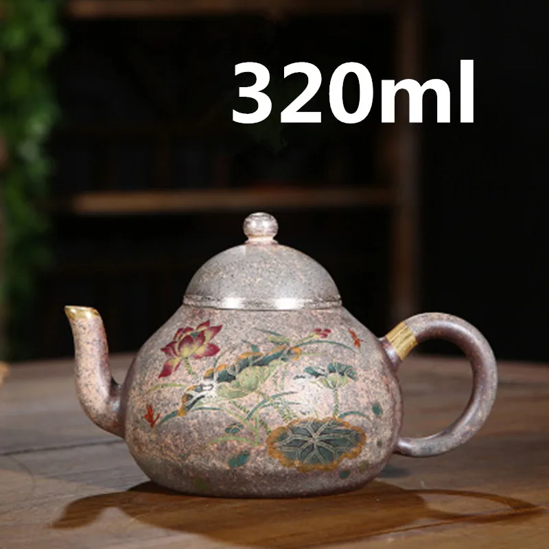 

Chinese Ceramic Teapot Clay Tea pot Yixing Zisha Clay Handmade Pots Gongfu Tea Set 320ml New Arrived High Quality With Gift Box