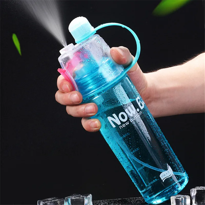 Spray Sports Water Bottle Kettle BPA Free Leak-proof Hiking Portable Bottle Bicycle Cycling Outdoor Drinking Bottles 400ML/600ML