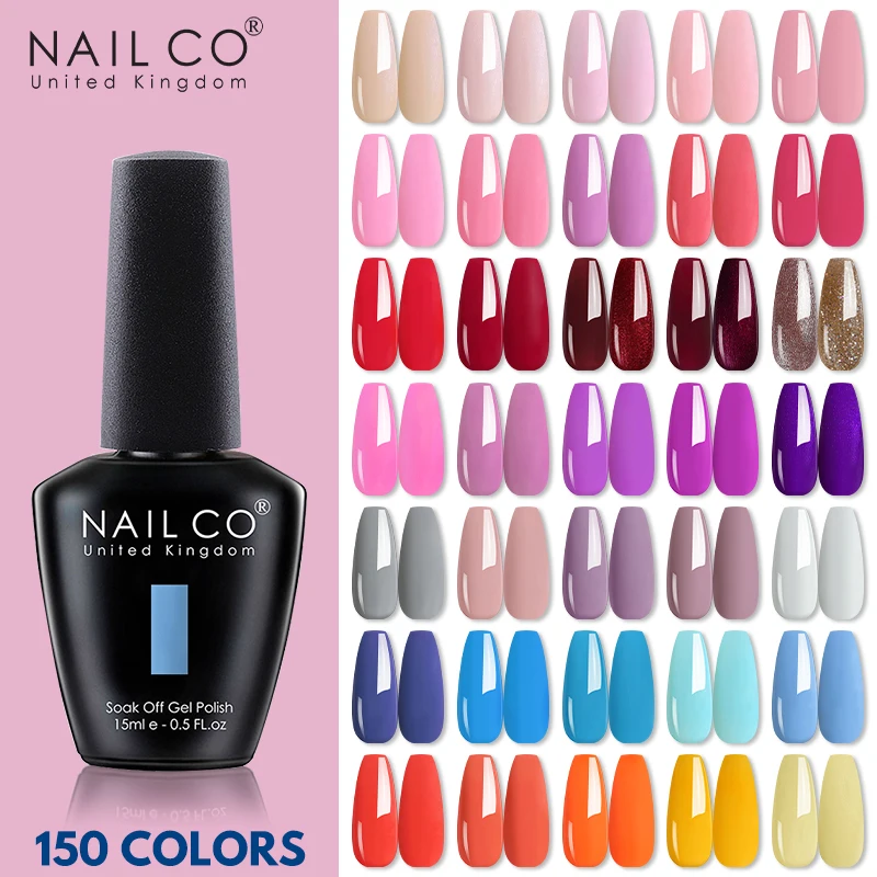 

NAILCO 150 colors serie Gel polish for Manicure gel nails art Gel for extension semi-permanent Base and top coat for gel varnish
