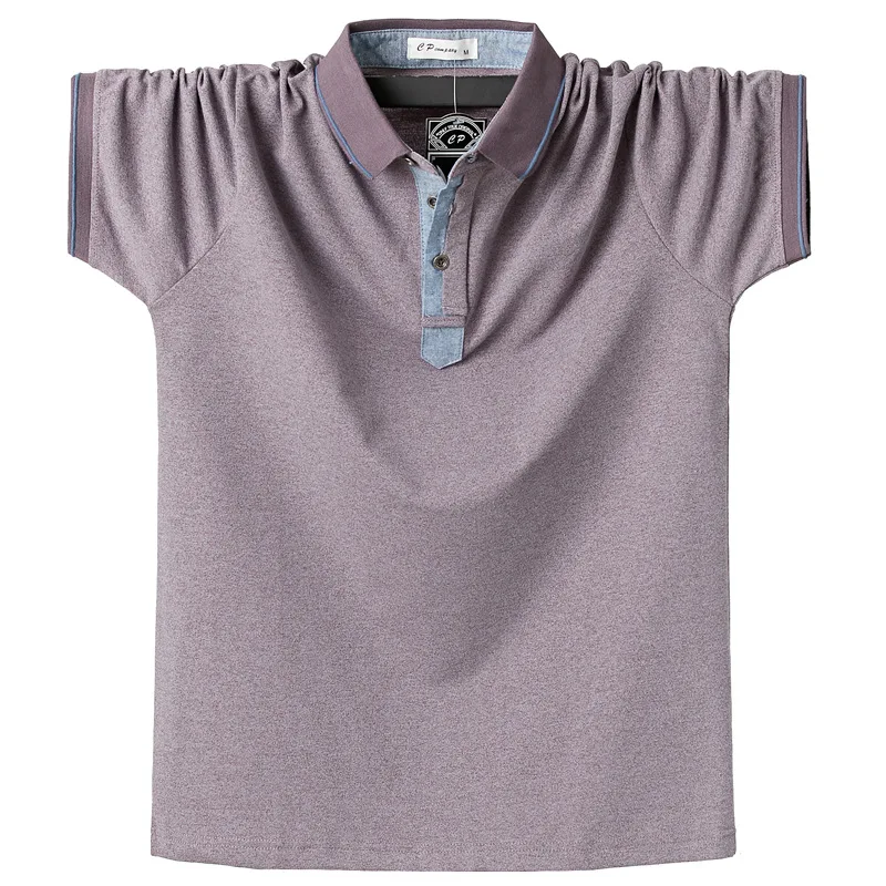 Летняя Новинка 2020 Мужская рубашка поло с коротким рукавом размера плюс M 6xl