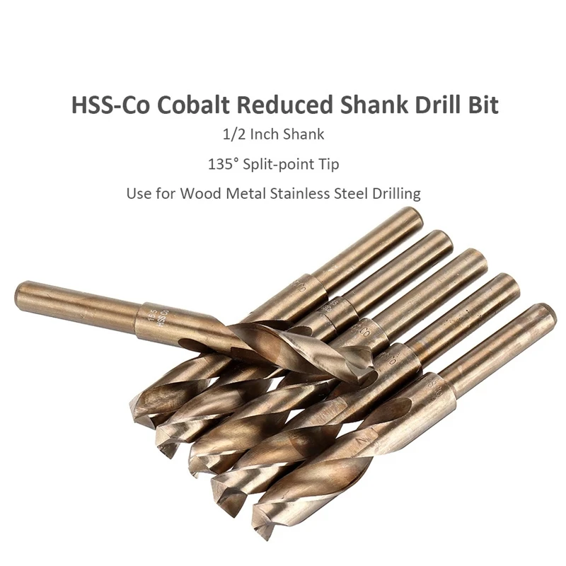 1-14mm M35 HSS Cobalt Twist Drill Bit For Metal Stainless Steel Iron Aluminum 