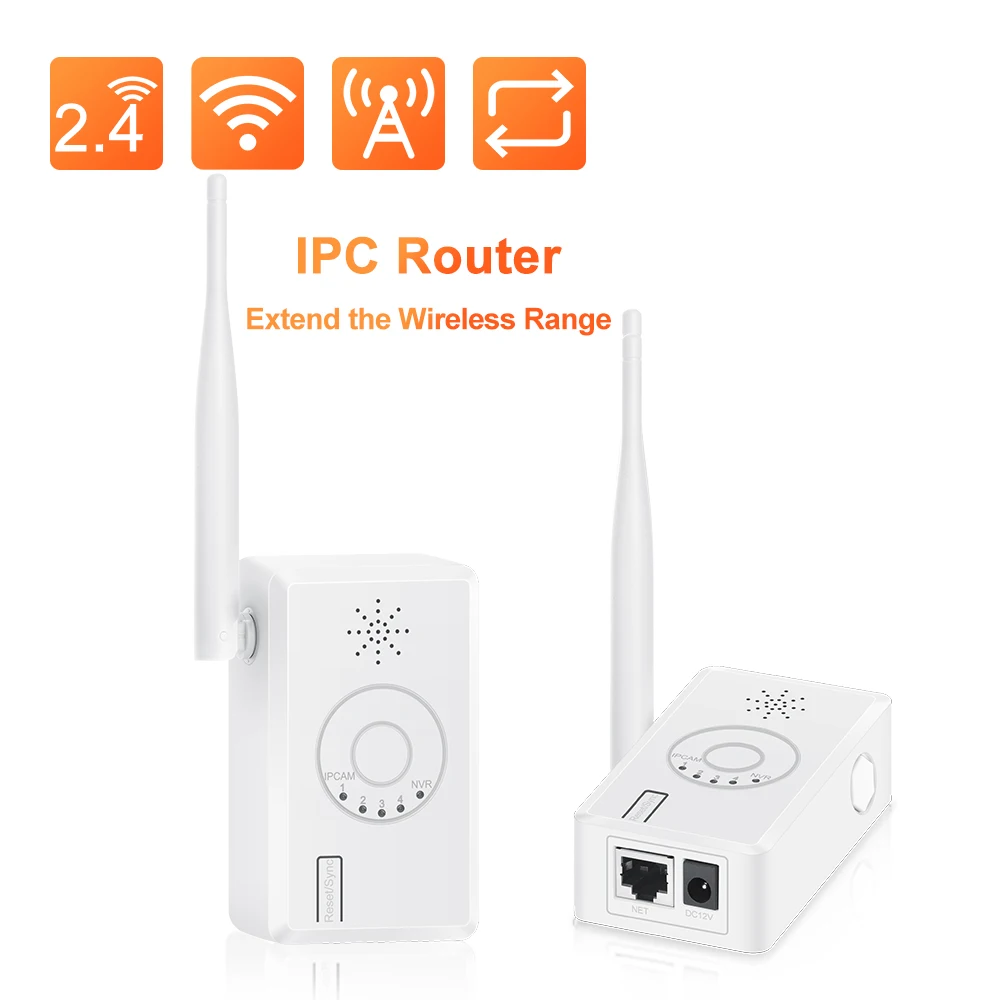 WiFi Range Extender Enhanced WiFi Booster IPC Router Signal Repeater for Wireless Camera System 2.4G Wifi Amplifier IP Camera