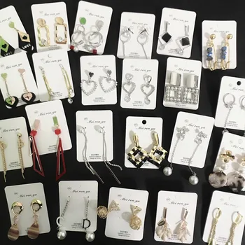 

30 Pairs/lot luxury fashion women crystal style earring lot top quality zircon women wedding earring wholesale 201106-96