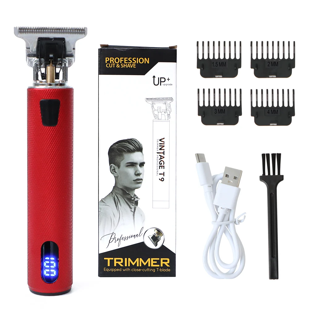 Trimmer Hair Cutting Machine Hair Clipper Professional Tondeuse Homme Maquina De Cortar Cabello USB Trimmer Beard Shaver T9 14