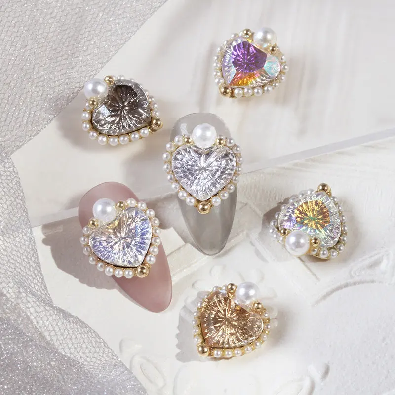 10 шт./партия, металлические подвески для дизайна ногтей