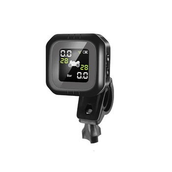 

New Motorcycle Tire Pressure Alarm Monitor System Real Time TPMS Display Temperature Warning Waterproof Smart Monitor System