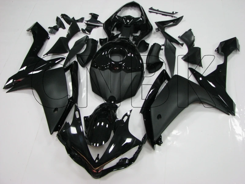 Для YZF1000 R1 2007 Обтекатели YZF1000 R1 08 черный Обтекатели YZFR1 2007-2008 Обтекатели - Цвет: INJECTION mold