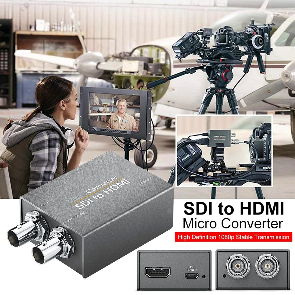  Sdi a Hdmi/Hdmi a Sdi Mini 3G Hd SD-SDI Video Micro Adattatore Del Convertitore con Audio Supporto 