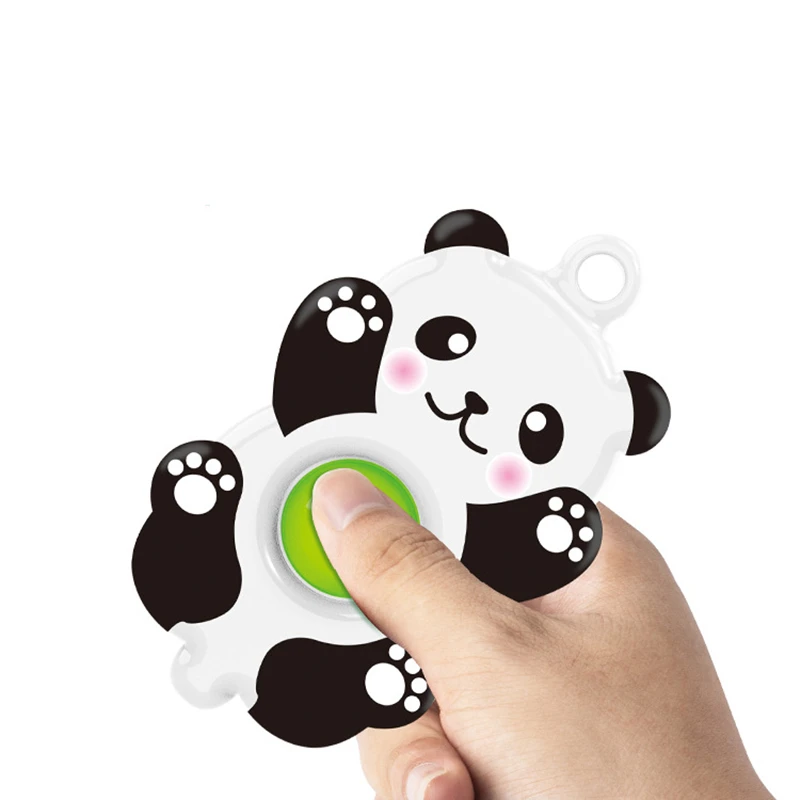 Симпатичная панда с простыми зажимами Мягкий Мяч сжимаемая ручная игрушка-антистресс пластиковая модель брелок для ключей детский подарок для детей