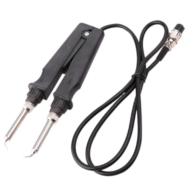 

902 Esd Smd Double Soldering Iron Tweezer Handle Clip Heating Plier Soldering Station Accessories -Kb