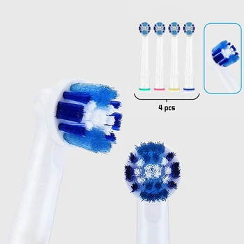 

4 Pcs For Oral B Brush Heads EB20 Rotary Electric Toothbrush Heads For Oral B Nozzles Advance Power/Pro Health/3D Excel/Vitality