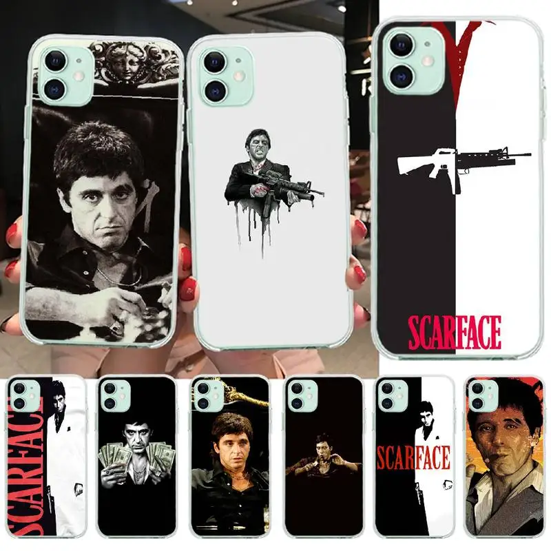 PENGHUWAN Scarface Tony Montana Soft Silicone Phone Case for iPhone 11 pro XS MAX 8 7 6 6S Plus X 5S SE XR cover | Мобильные