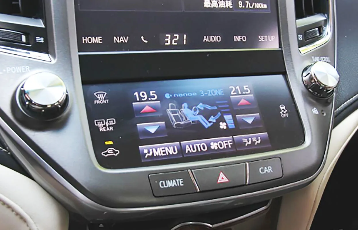 Toyota Crown-ar-condicionado Tela de Toque Pinos 196×85 mm Painel de Controle de Resistência Sensor de Caligrafia