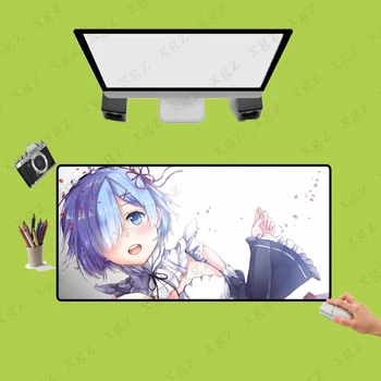 

GXZ Cute Girl Large Mouse Pad Mice Gamer Keyboard Mat Desk Protector Gaming Mousepad for PC Laptop Anime Pad To Mouse