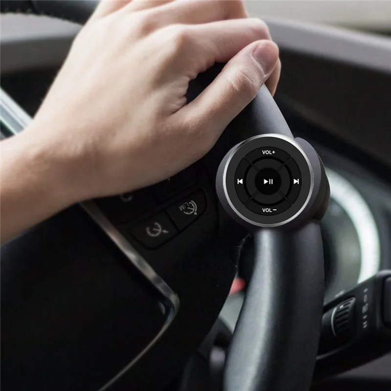 Беспроводной Bluetooth пульт дистанционного управления автомобильный руль мотоцикл велосипед руль медиа кнопка для Iphone для samsung Android телефон