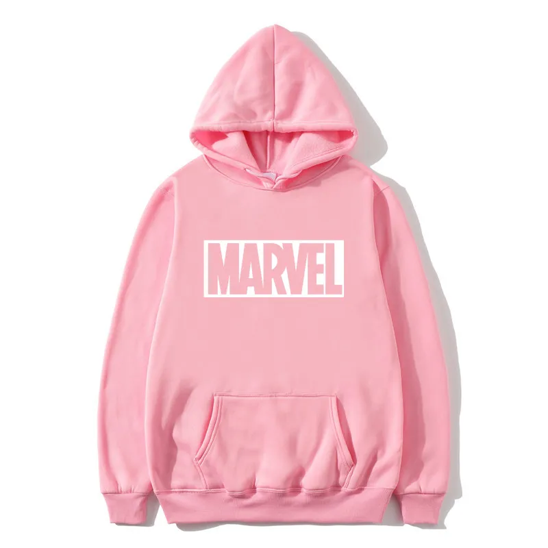 16Pink Осень зима стиль MARVEL Толстовка Мужская высокого качества с длинным рукавом Повседневная Дамская Мужская толстовка с принтом спортивная толстовка - Цвет: 16Pink