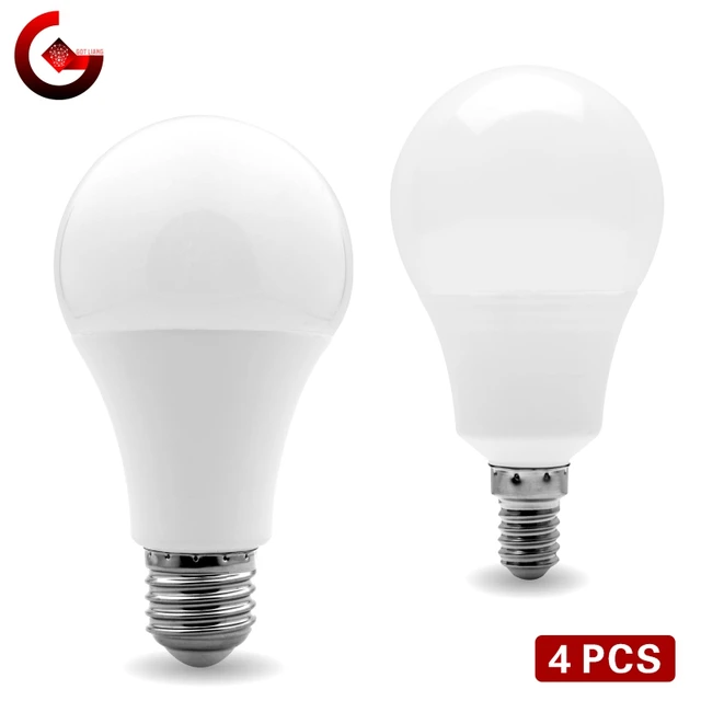 4pcs/lot LED Bulb E27 E14 20W 18W 15W 12W 9W 6W 3W Lampada LED Light AC 220V Bombilla Spotlight Lighting Cold/Warm White Lamp 1