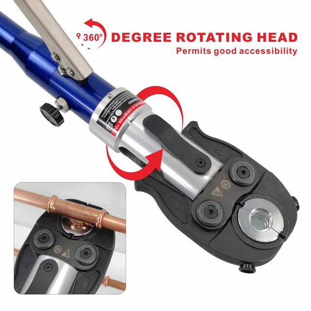 Plumbing Uponorhydraulic Pex Pipe Crimper Tools - Plumbing Pressing For  Narrow Spaces