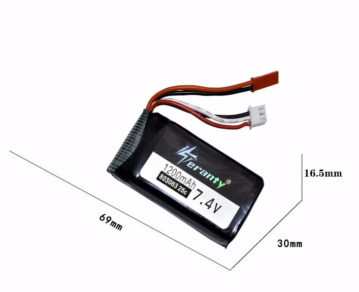 Аккумулятор Lipo 5 шт./компл. для Yizhan Tarantula X6 H16 7 4 в 1200 мАч радиоуправляемого дрона