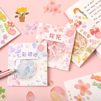 

40 PCS/pack Creative Fresh Gluttonous Series Paper Sticker Decoration Diy Diary Scrapbooking Label Sticker Cute Stationery