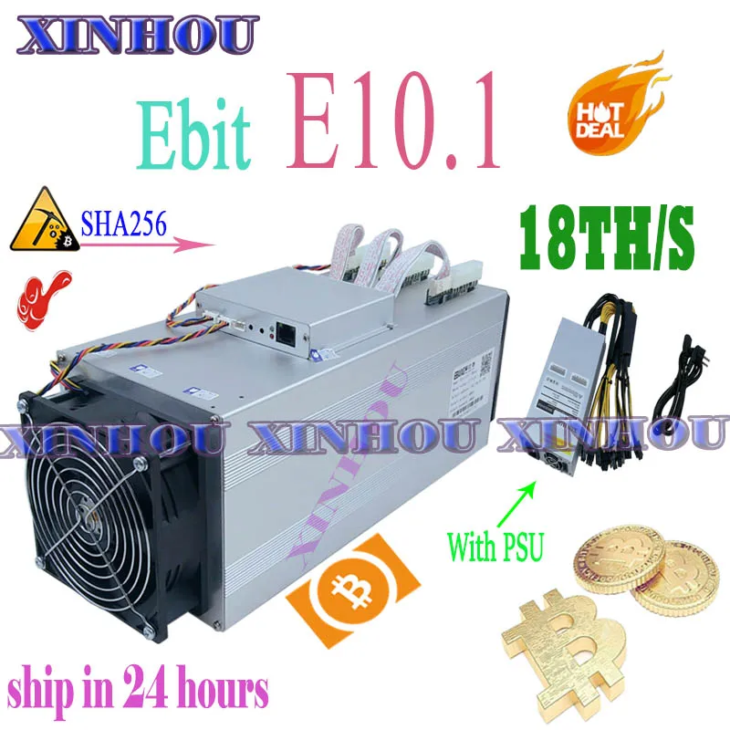 BTC BCH Miner Ebit E10.1 18T SHA256 Asic с PSU лучше, чем E9i E12 Antminer S9 S9k T9 S11 R4 Z11 Z9 WhatsMiner M3 M20S T2T T3 BTC BCH Miner Ebit E10.1 18T SHA256 Asic с PSU лучше, чем E9i E12 Antminer S9 S9k T9 S11 R4 Z11 Z9 WhatsMiner M3 M20S T2T T3