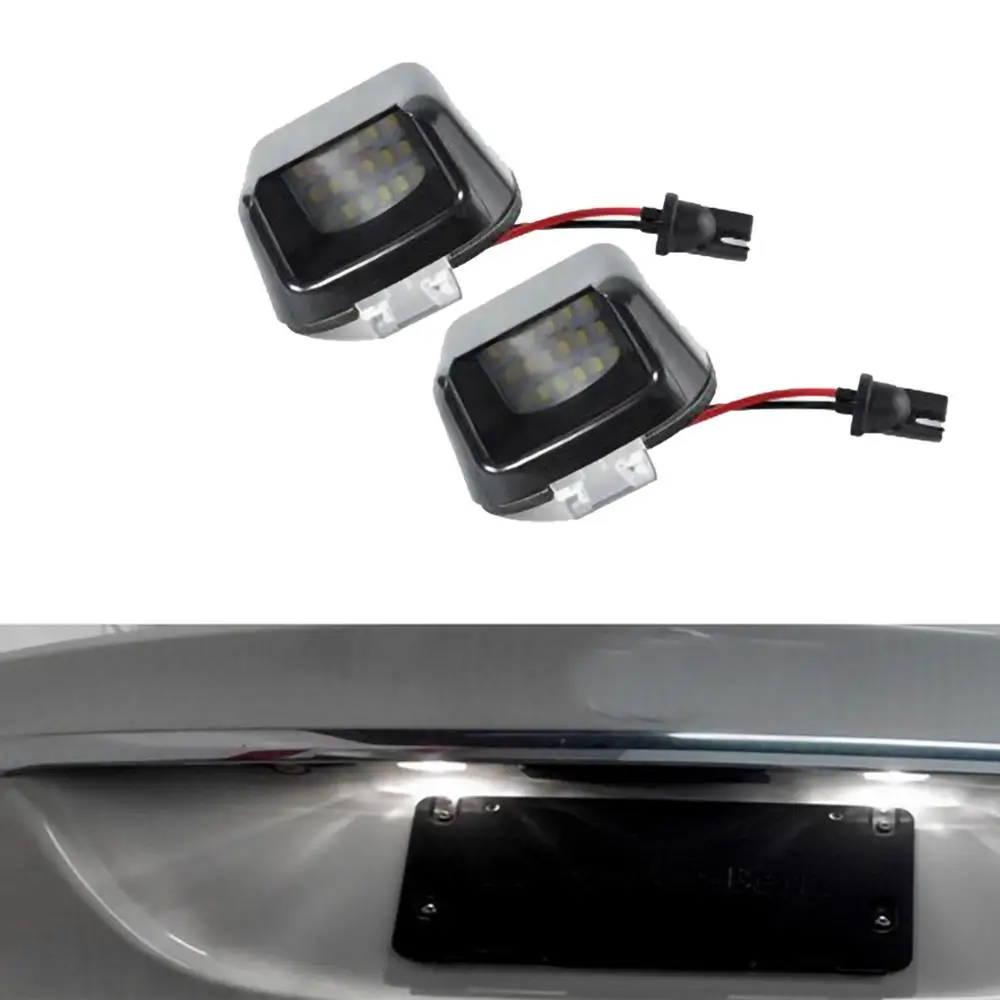 2 шт. IP67 18SMD 3 Вт белый светодиодный светильник номерного знака для Nissan Navara D40 Frontier Suzuki Pickup