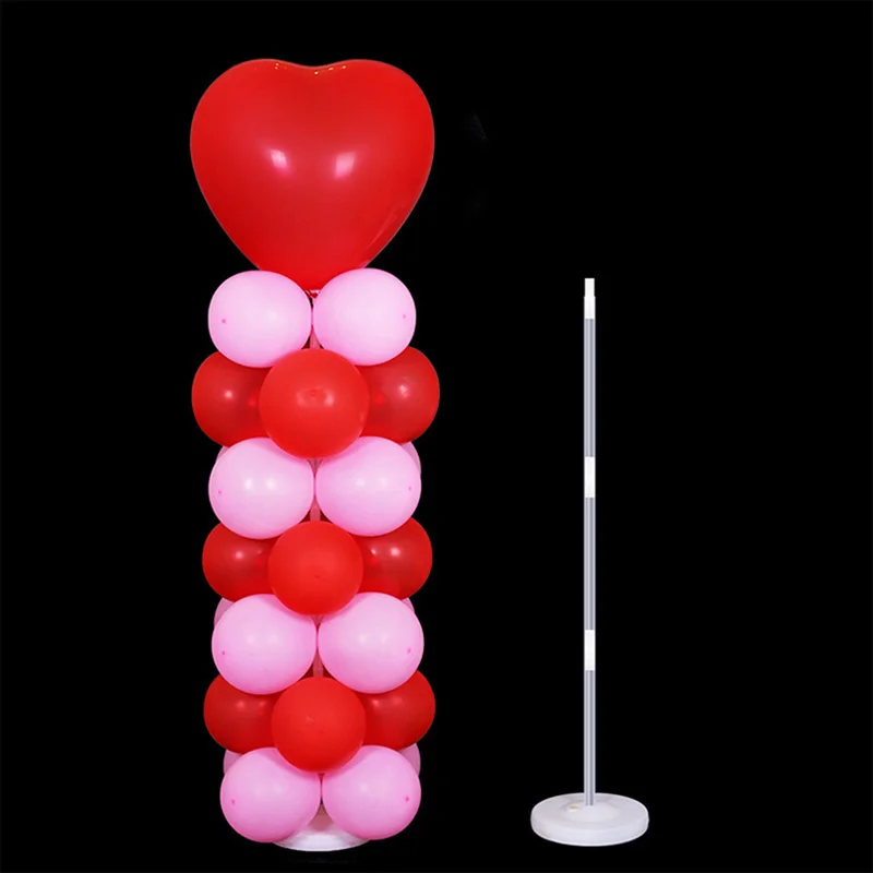  Sets Arch Stand Bases Poles Plastic For Party Latex Ballons Holder Wedding Birthday Balloon Column 