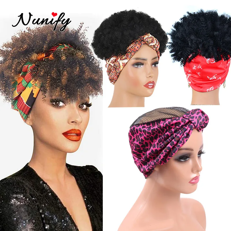 Nunify Knotted Flower Headband Wig Cap With Crochet Sewing Mesh Hair Net Headband Wig Making Base Accessories
