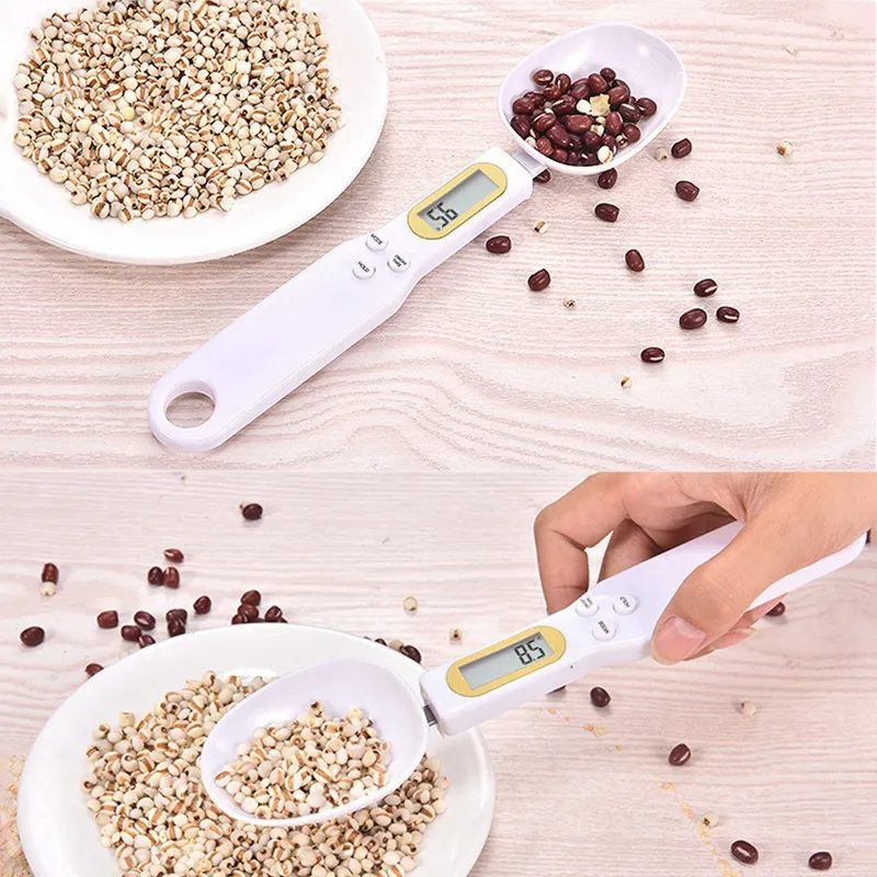 Mini Electronic Digital Spoon with Scale 500g/0.1g LCD Display Digital Kitchen Measuring Spoon Removable Kitchen Scales