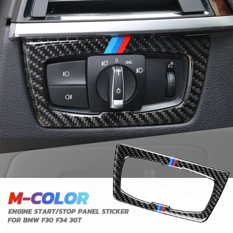 2012-2020 Car Steering Wheel Button Sticker Carbon Fiber Cover Trim Frame Decoration for BMW F30 F31 F32 F33 F34