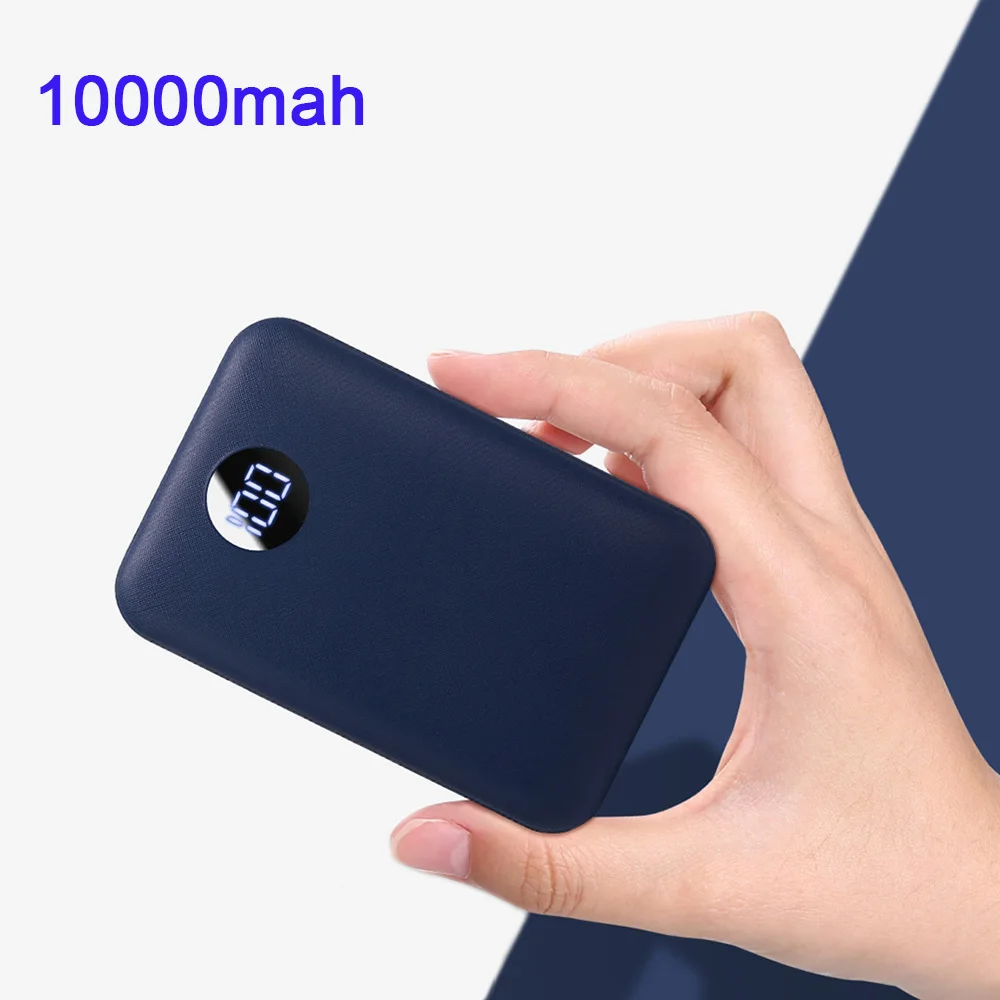 Внешний аккумулятор для мобильного телефона 10000 мАч с двойным USB, быстрая зарядка для iphone xiaomi mi, портативное зарядное устройство mi ni, внешний аккумулятор