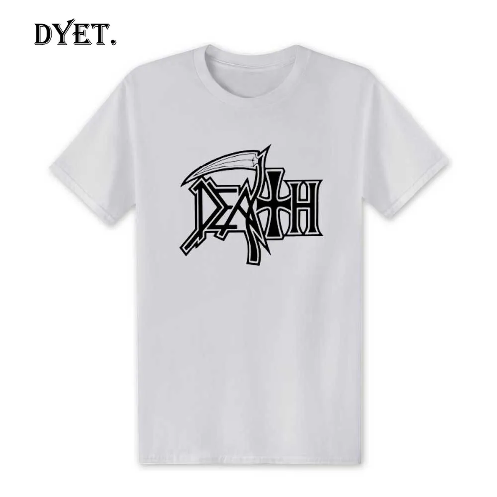 Новинка 2019 футболка &quotDEATH" рок-группа тяжелый металл мужская повседневная с